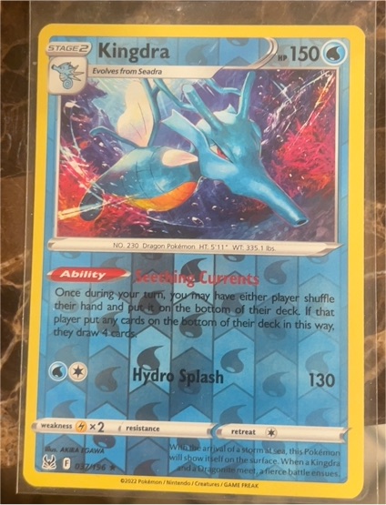 2022 Pokémon SWSH11: Lost Origin #037 Kingdra — front