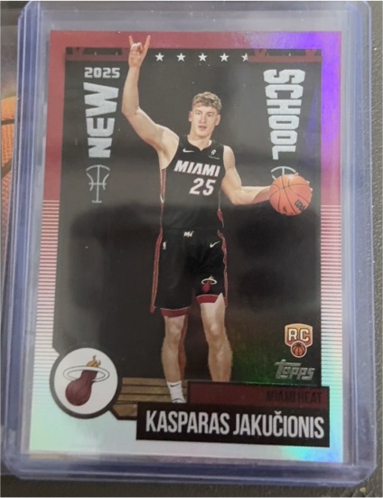 2025-26 Topps New School #NS-20 Kasparas Jakučionis — front