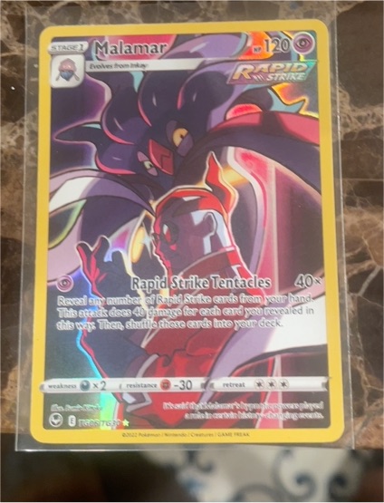 2022 Pokémon Silver Tempest Trainer Gallery #TG06 Malamar — front