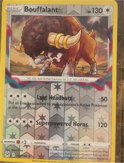 2022 Pokémon SWSH11: Lost Origin #148 Bouffalant — front