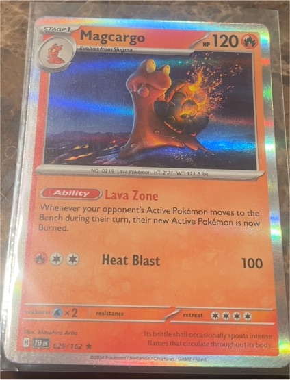 2024 Pokémon TCG Temporal Forces #029 Magcargo — front