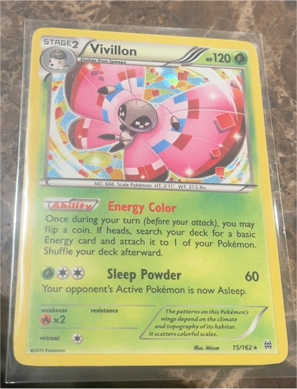 2015 Pokémon BREAKthrough #15/162 Vivillon — front