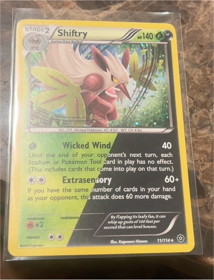 2016 Pokémon XY Steam Siege #11 Shiftry — front