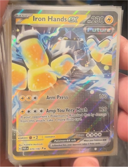 2023 Pokémon SV04 Paradox Rift #070 Iron Hands ex — front