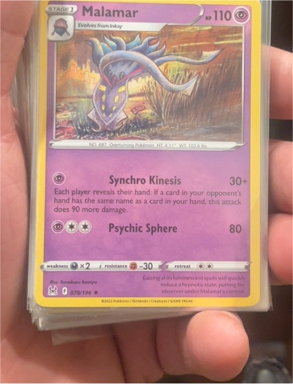 2022 Pokémon Lost Origin #078 Malamar — front