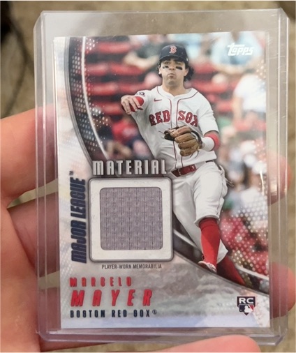 2025 Topps Update Major League Material #MMU-MAR Marcelo Mayer — front