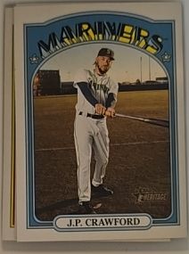 2021 Topps Heritage #215 J.P. Crawford — front