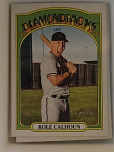 2021 Topps Heritage #75 Kole Calhoun — front