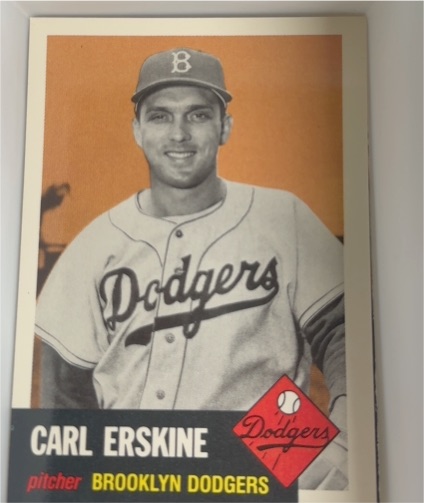 1991 Topps Archives 1953 #308 Carl Erskine — front
