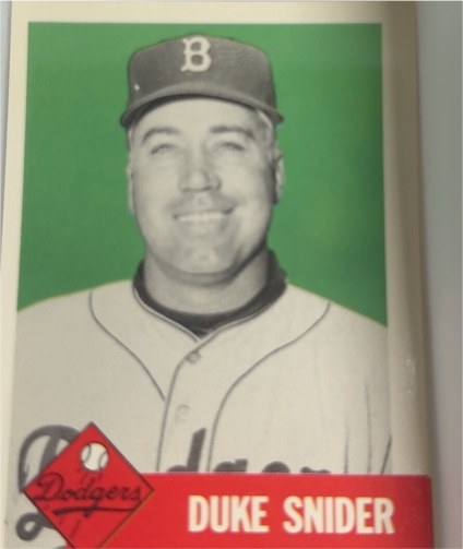 1991 Topps Archives 1953 #327 Duke Snider Brooklyn Dodgers — front