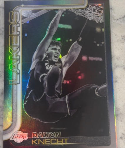 2025 Topps Blackout #151 Dalton Knecht — front