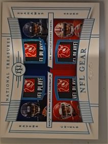 2022 National Treasures NFL Gear #1 Deion Sanders / Eric Dickerson — front