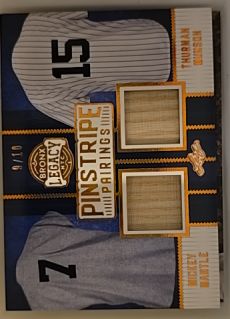 2024 Leaf Bronx Legacy Pinstripe Pairings #Pinstripe Pairings Thurman Munson / Graig Nettles — front