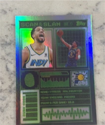 2025-26 Topps Scan and Slam #SS-18 Tyrese Haliburton — front