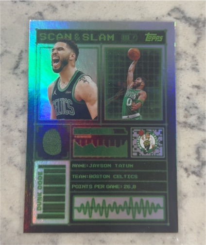 2025-26 Topps Black Friday Edition Scan & Slam #SS-1 Jayson Tatum — front