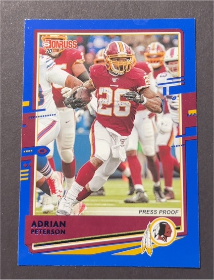 2020 Donruss #238b Adrian Peterson — front