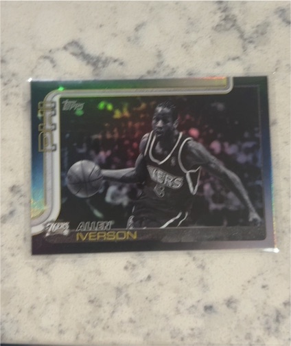 2025-26 Topps #253 Allen Iverson Blackout — front