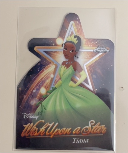 2025 Topps Disney Wonder #W-17 Tiana Wish Upon a Star Chrome Die-Cut — front