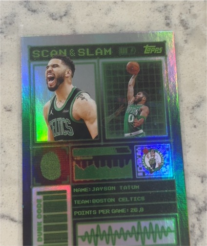 2025-26 Topps Black Friday Scan & Slam #SS-1 Jayson Tatum — front