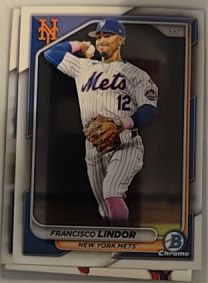2024 Bowman Chrome #35 Francisco Lindor — front