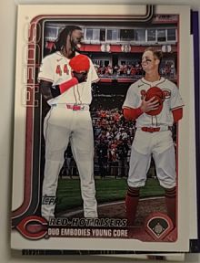 2025 Topps Update #US331 Elly De La Cruz / Matt McLain — front