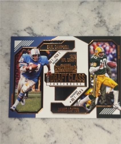 2024 Panini Contenders Historic Draft Class #2 Earl Campbell / James Lofton — front