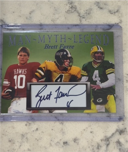 1999 Leaf Man-Myth-Legend Brett Favre — front