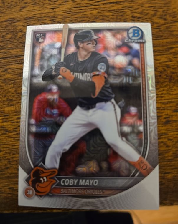 2025 Bowman Chrome #37 Coby Mayo — front