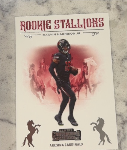 2024 Panini Contenders Rookie Stallions #5 Marvin Harrison Jr. — front
