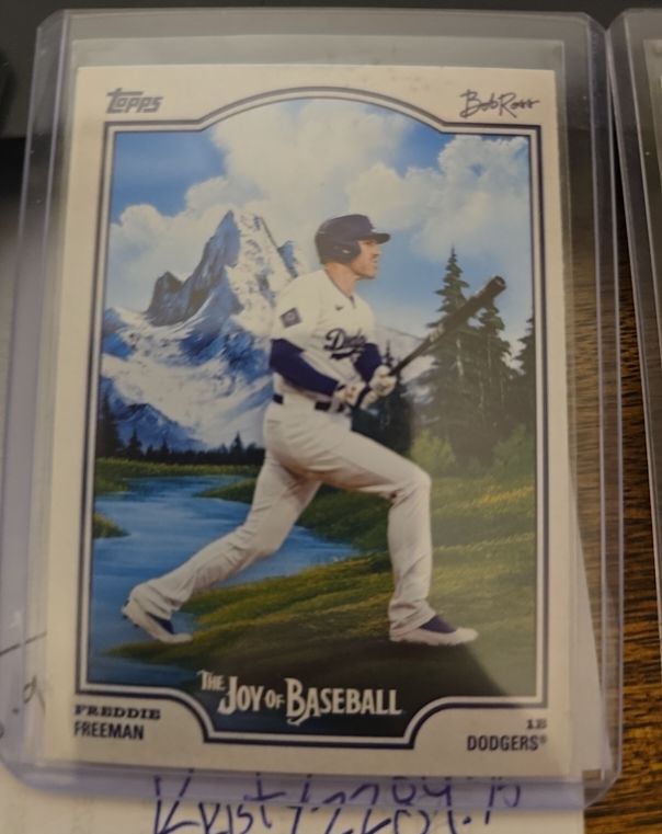 2025 Topps x Bob Ross The Joy of Baseball #17 Freddie Freeman — front