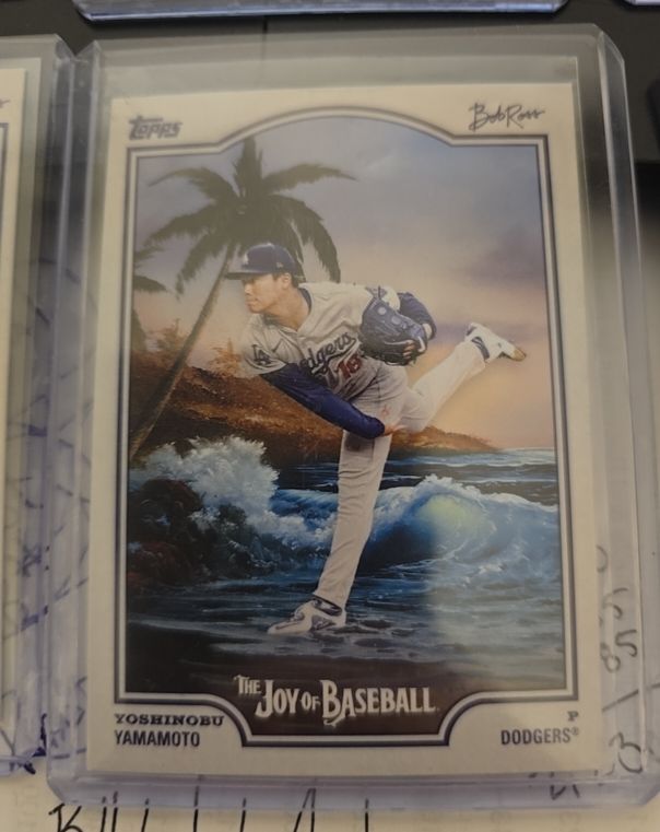 2025 Topps X Bob Ross The Joy Of Baseball #11 Yoshinobu Yamamoto — front