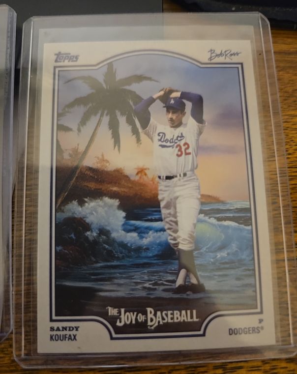 2025 Topps Bob Ross The Joy Of Baseball #71 Sandy Koufax — front