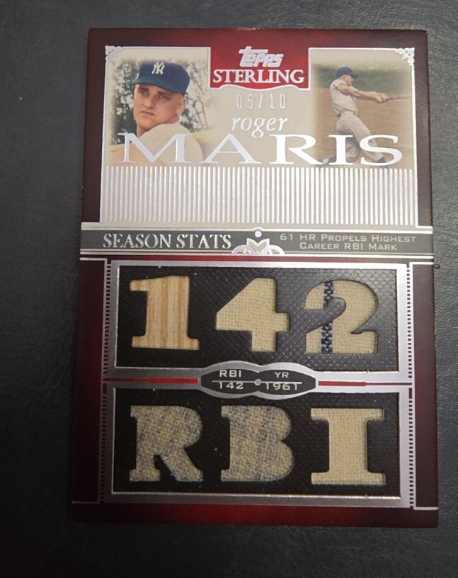 2005 Topps Sterling #05/10 Roger Maris — front