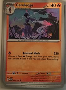 2024 Pokémon ME02: Phantasmal Flames #020 Ceruledge — front