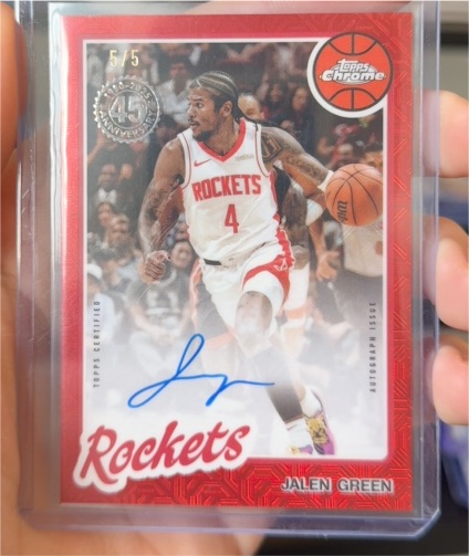 2025-26 Topps Chrome #4 Jalen Green — front