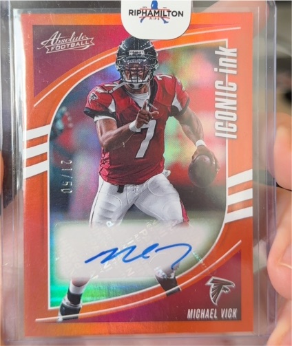 2025 Panini Absolute Football #II-MV Michael Vick Iconic Ink — front