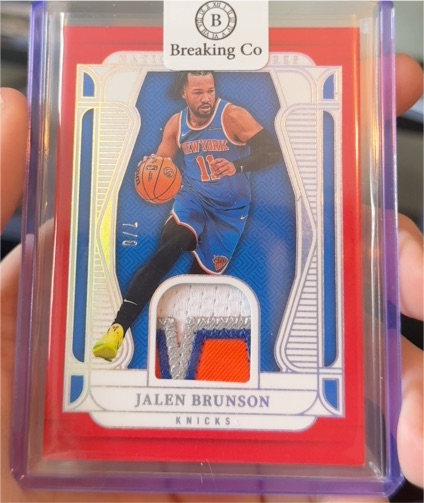 2022-23 Panini National Treasures Timeless Treasures #78 Jalen Brunson — front