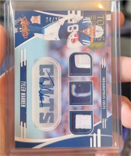 2025 Panini Absolute Tools of the Trade #TTD-TWA Tyler Warren — front
