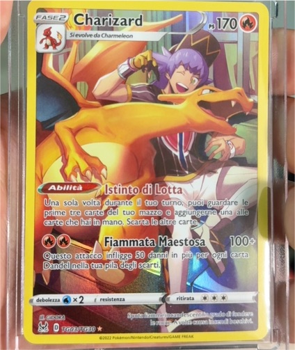 2022 Pokémon Lost Origin Trainer Gallery #TG03 Charizard — front