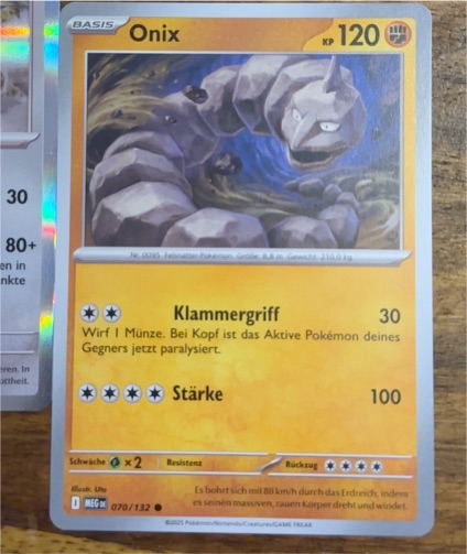 2025 Pokémon ME01: Mega Evolution #070 Onix — front