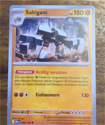 2025 Pokémon ME01: Mega Evolution #084 Saltigant — front