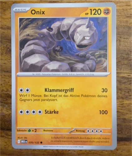 2025 Pokémon Mega Evolution #070 Onix — front