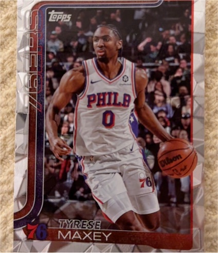 2025-26 Topps #21 Tyrese Maxey Philadelphia 76ers — front