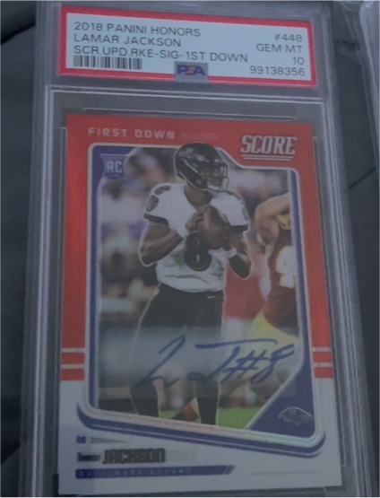 2018 Panini Honors #448 Lamar Jackson — front