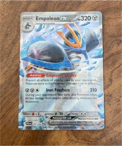 2013 Pokémon ME02: Phantasmal Flames #070 Empoleon ex — front