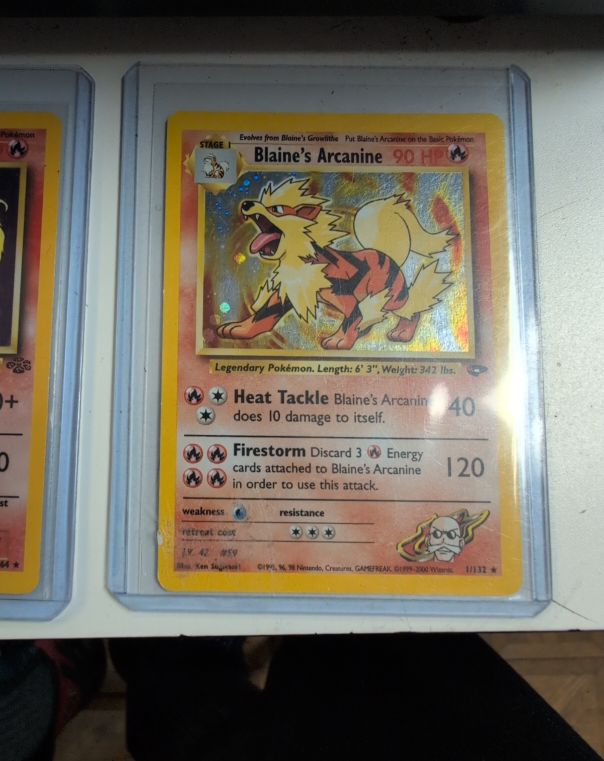 2000 Pokemon Gym Challenge #1 Blaine's Arcanine — front