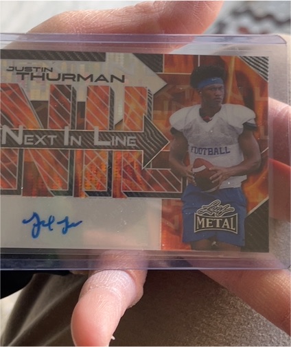 2025 Leaf Metal #NL-JT3 Justin Thurman Next In Line — front
