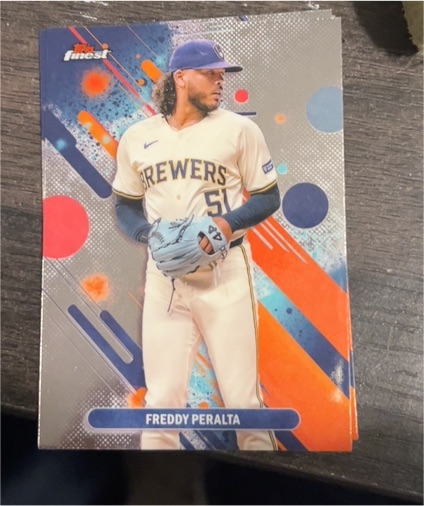 2025 Topps Finest #8 Freddy Peralta — front
