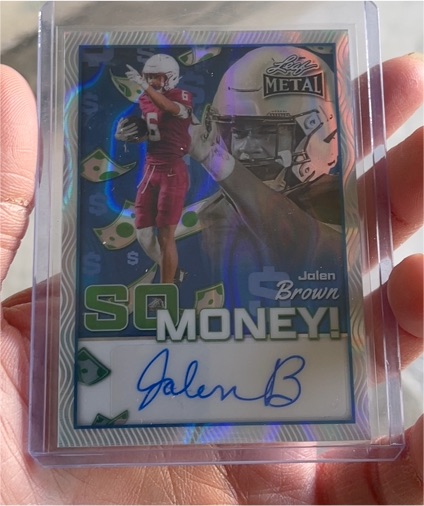 2025 Leaf Metal #SM-JB1 Jalen Brown So Money! — front