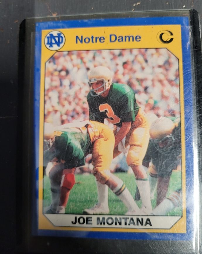 1990 Collegiate Collection #1 Joe Montana — front